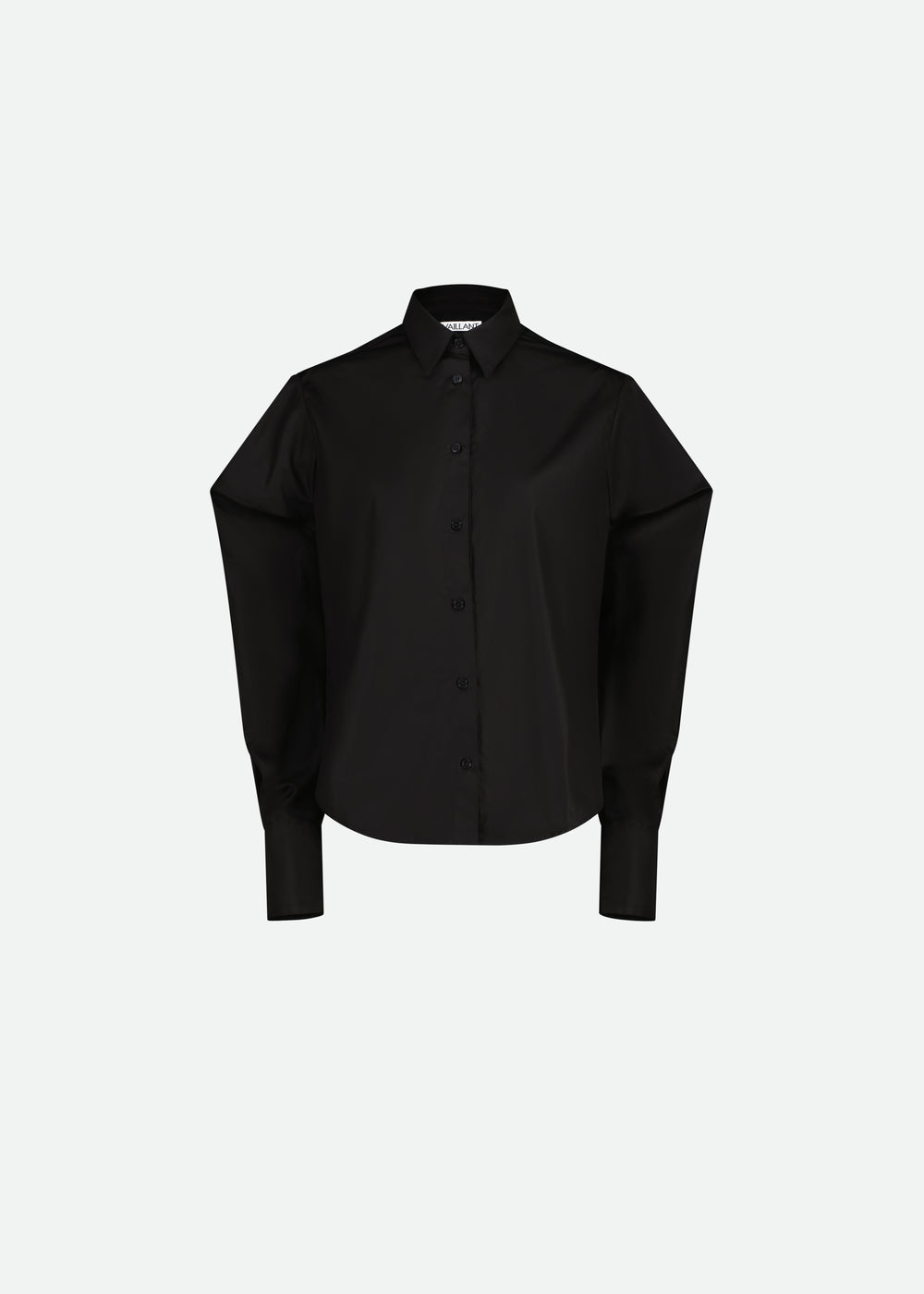 MUTTON SLEEVE SIGNATURE POPLIN SHIRT - 2 LEFT