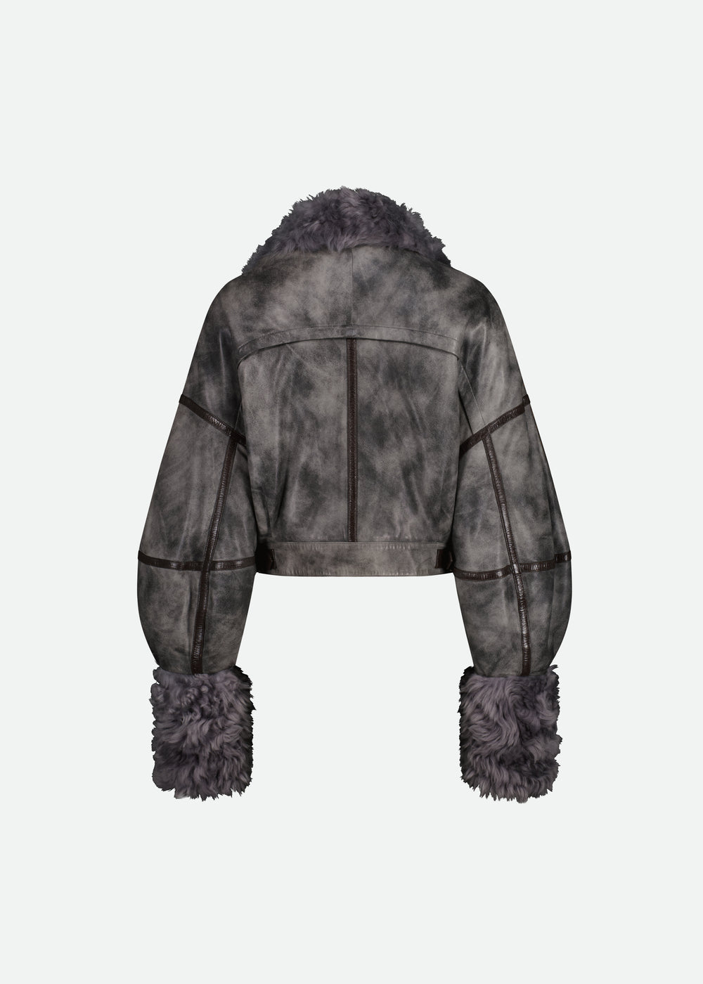 SIGNATURE AVIATOR JACKET IN DISTRESSED LEATHER - 2 LEFT