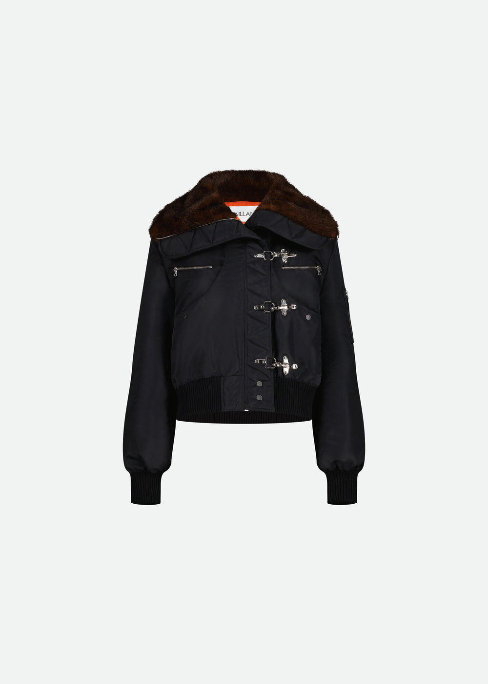 CARABINER CLOSURE BOMBER JACKET - 3 LEFT