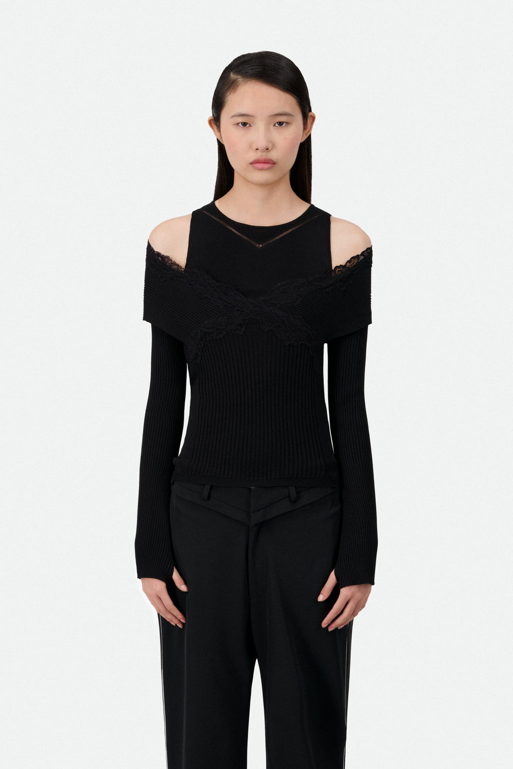 OFF-SHOULDER KNIT TOP (590€) - Vaillant Studio
