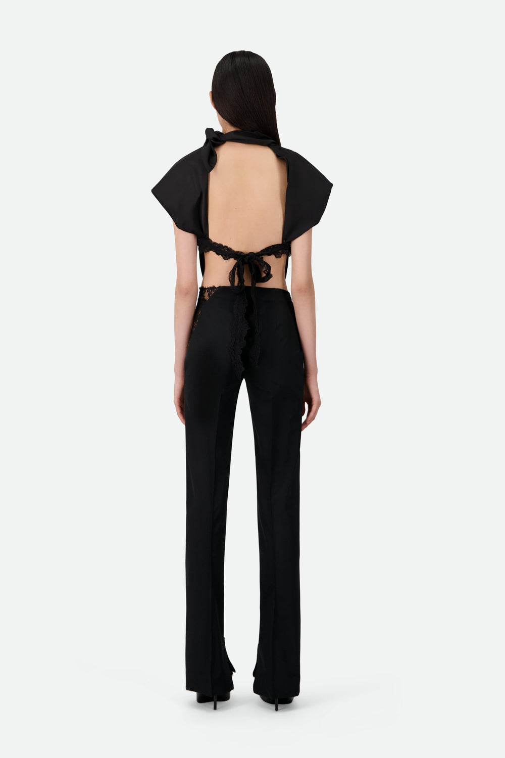 LACE INLAY HIP TROUSERS (520€) - Vaillant Studio