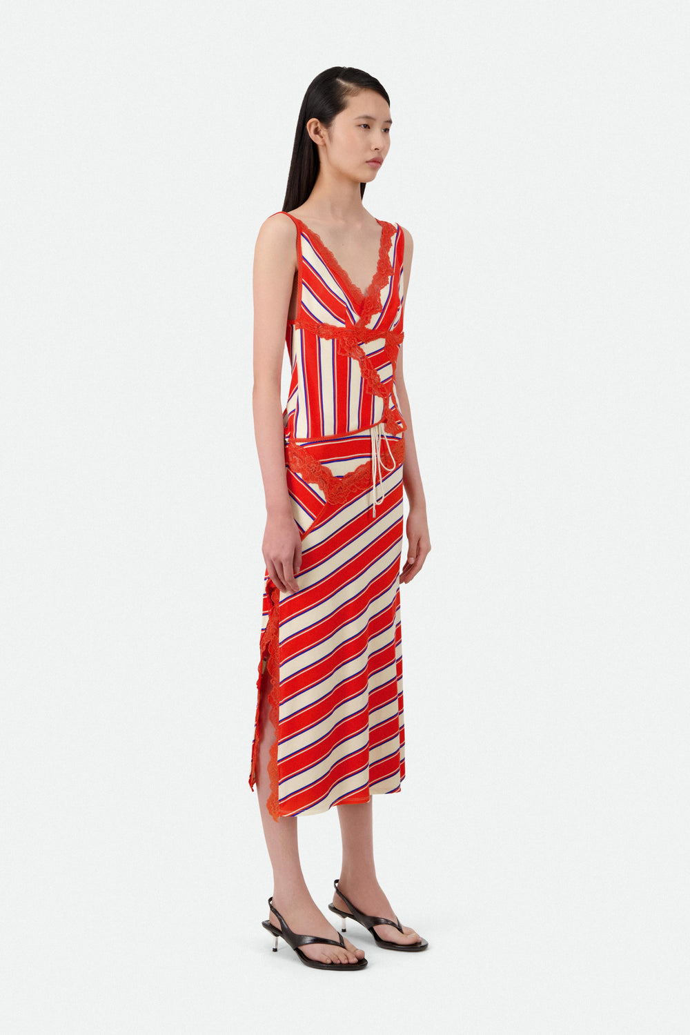 STRIPED MIDI SKIRT (420€) - Vaillant Studio