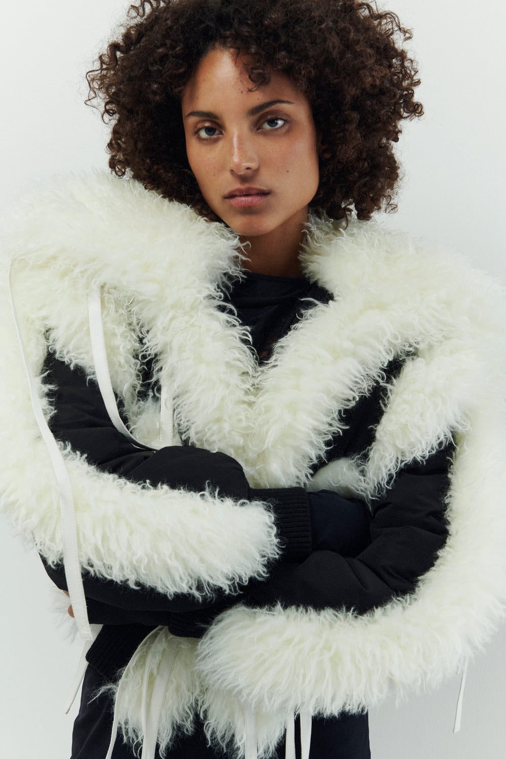 Technical Puffer Vaillant  Jacket With Faux Fur Trim - SOLD OUT