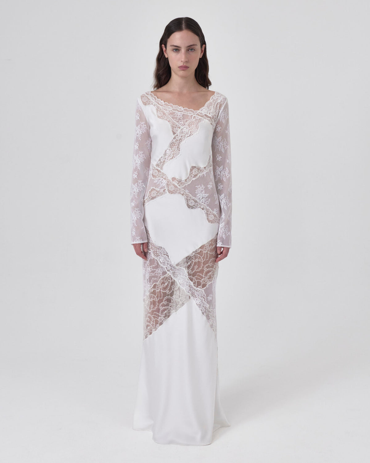 Lace inlay maxi Dress