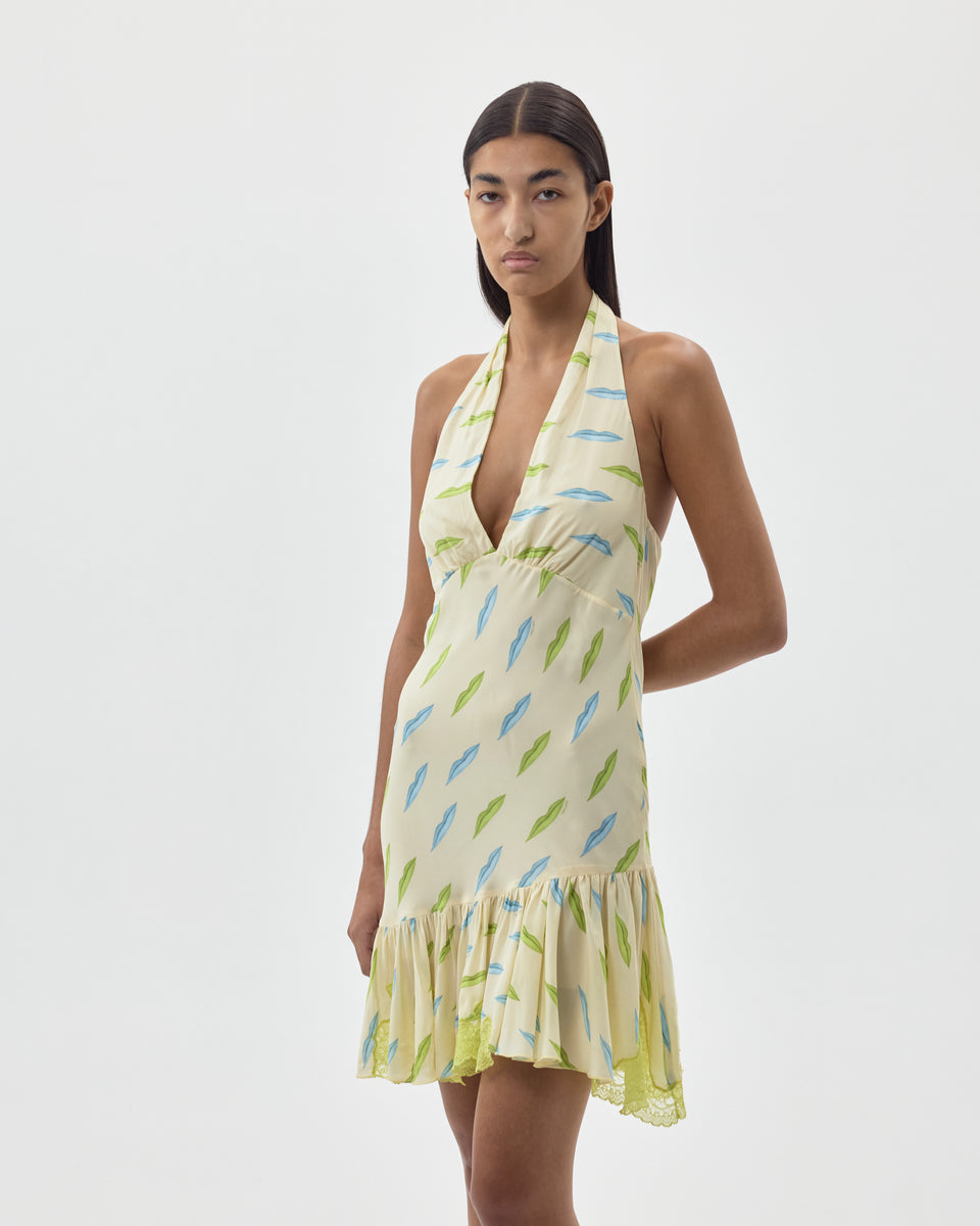 TANGO MINI DRESS LIPS PRINT