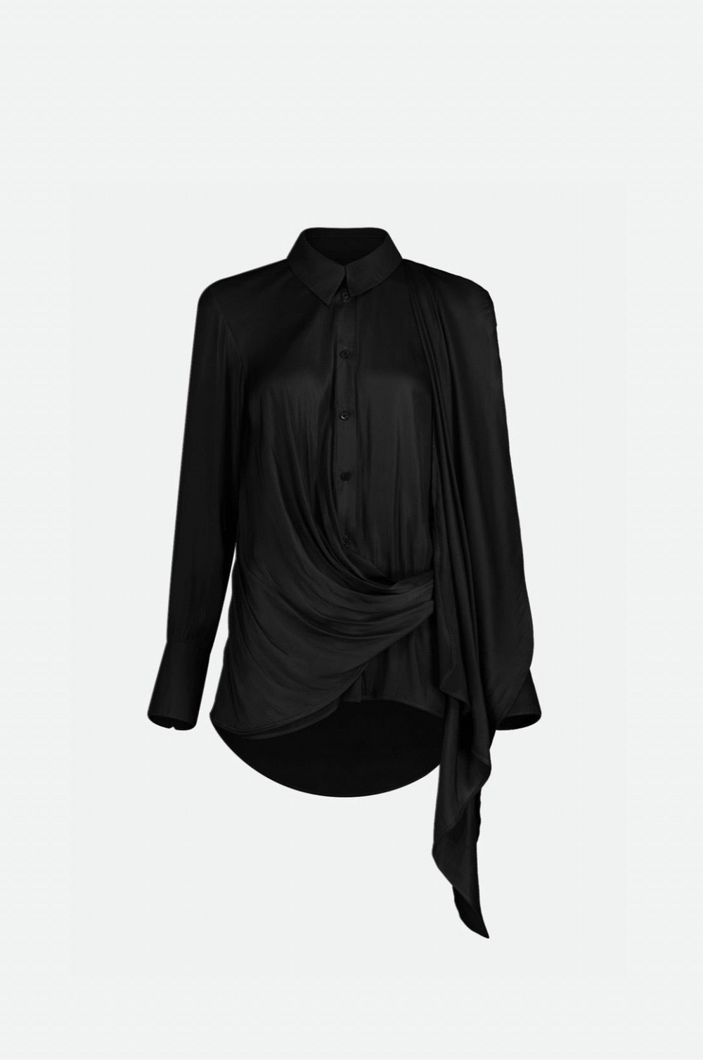DRAPED AND WRAPPED SHIRT