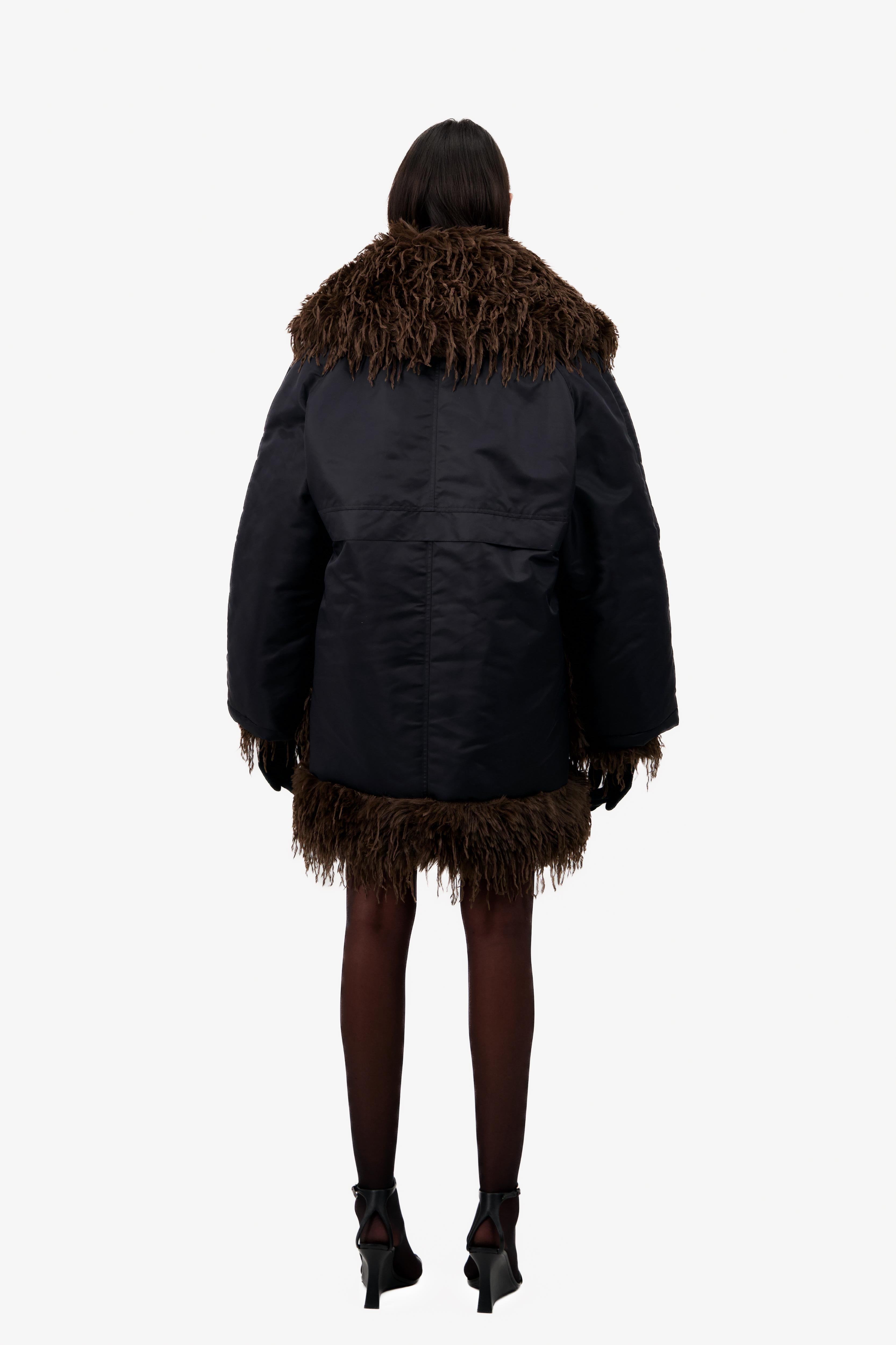 SHORT OVERSIZE PUFFY FAUX FUR VAILLANT COAT Vaillant Studio