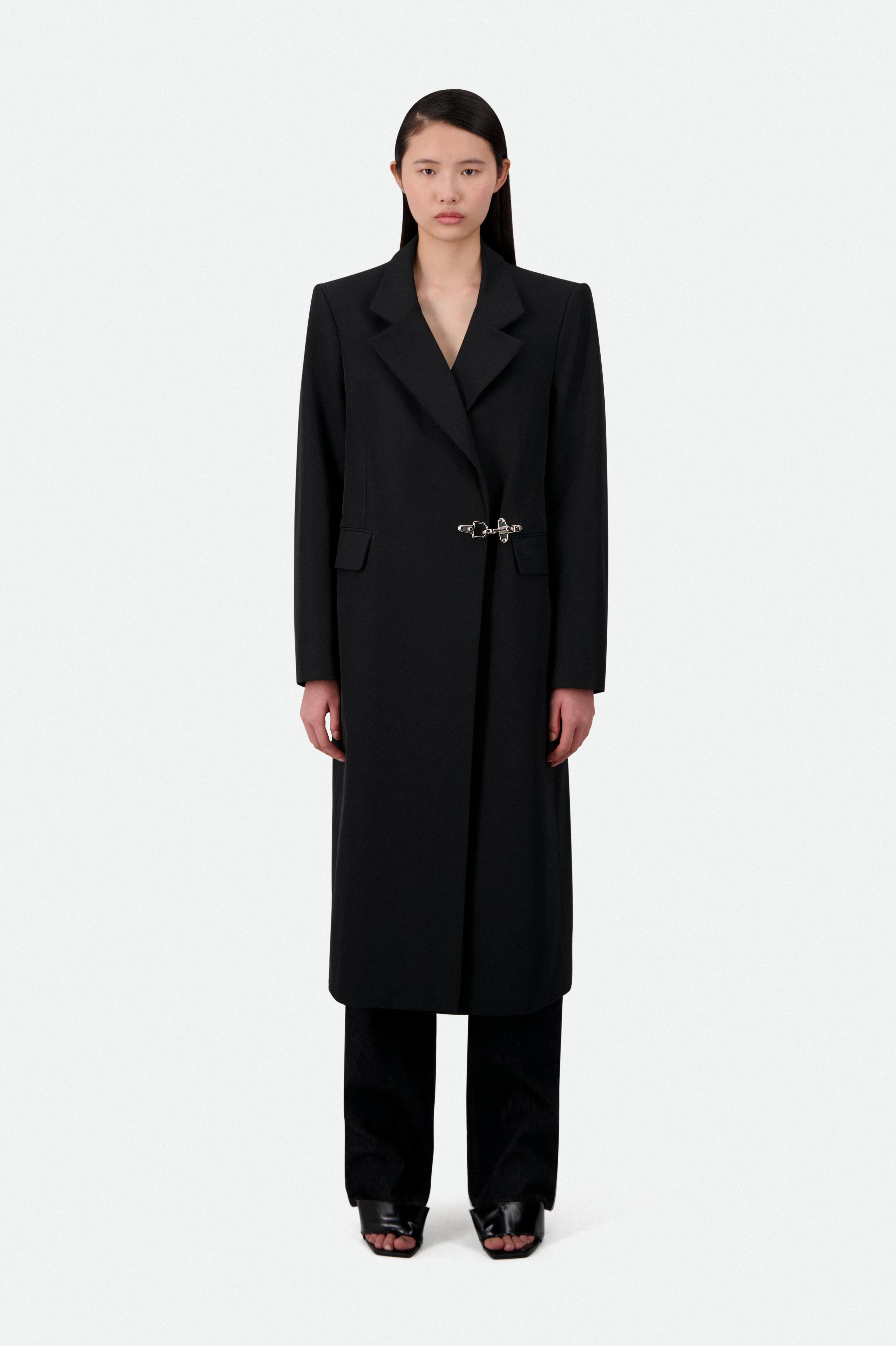 MIDI TAILORED COAT WITH CARABINER CLOSURE (1290€) - Vaillant Studio