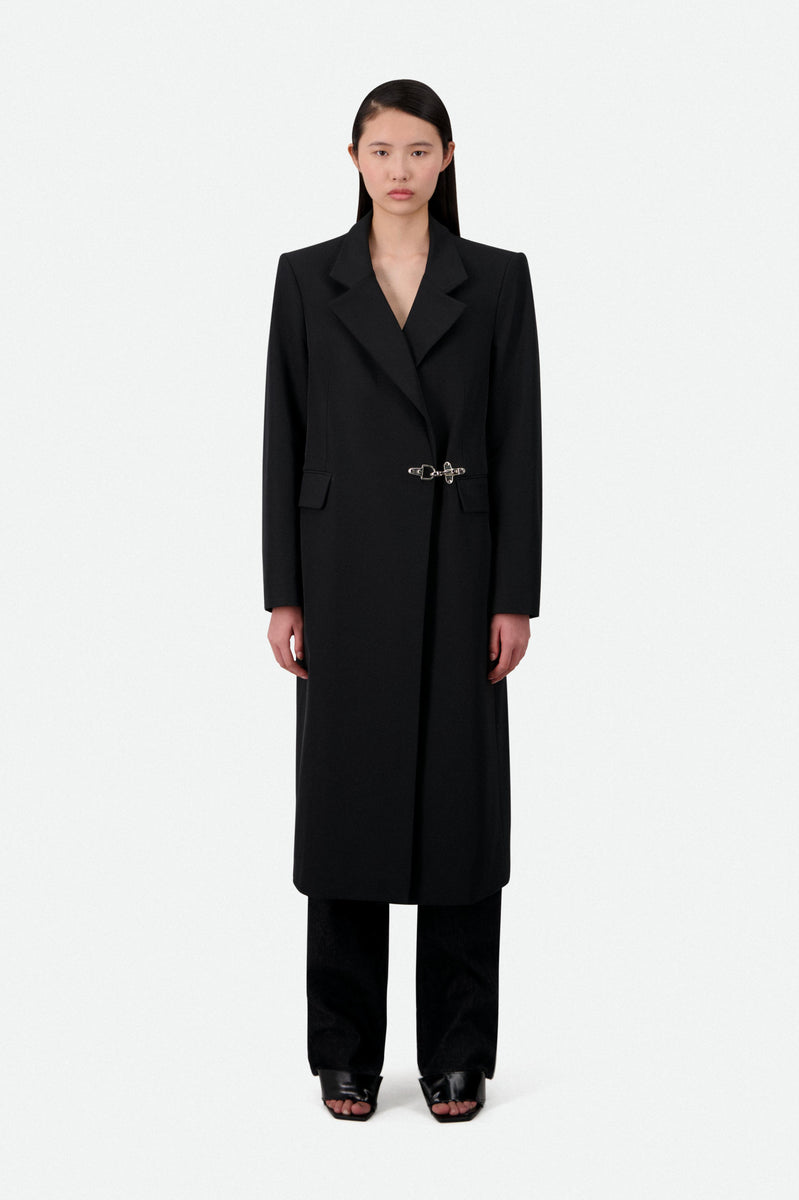 MIDI TAILORED COAT WITH CARABINER CLOSURE (1290€) - Vaillant Studio