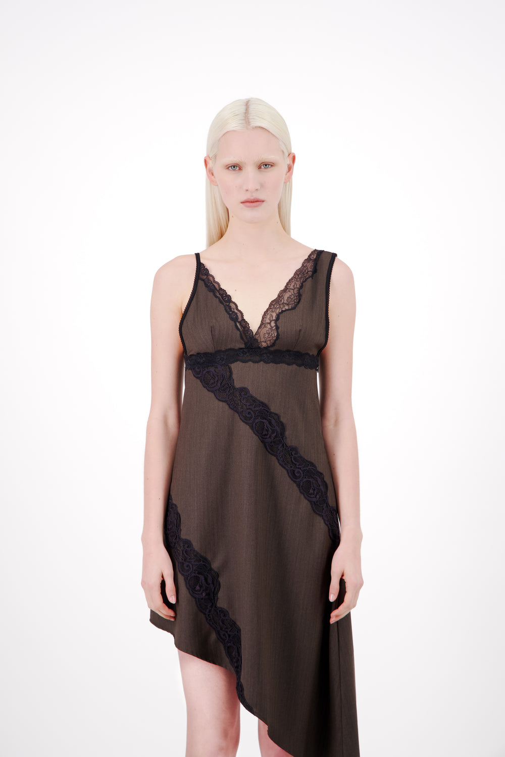 SINGLET DRESS WITH LACE DETAIL