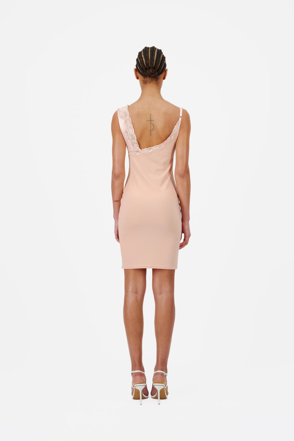 BODYCON LINGERIE MINI DRESS PEACH (590€) - Vaillant Studio