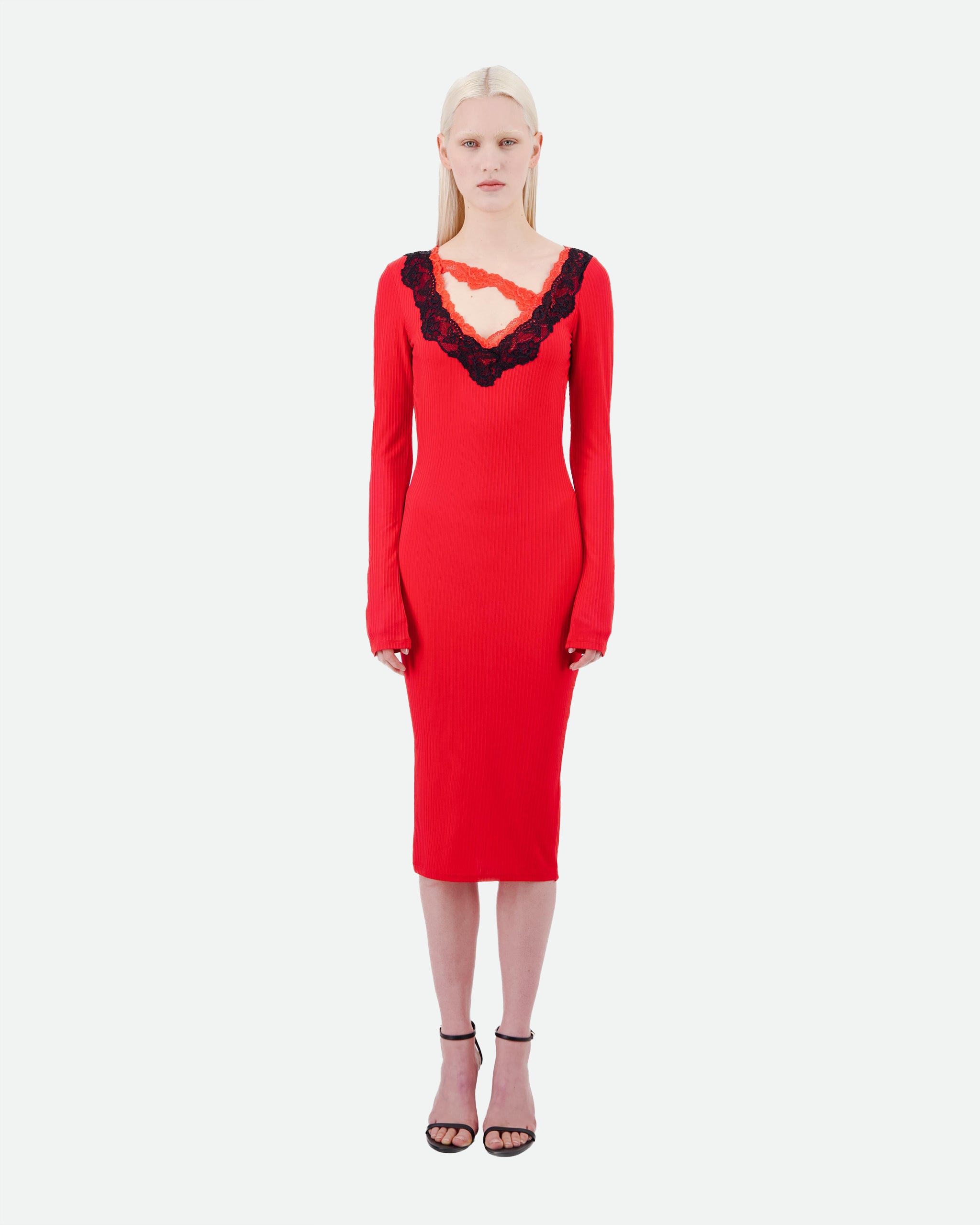 Long Sleeve V-Neck Dress - LAST ONE