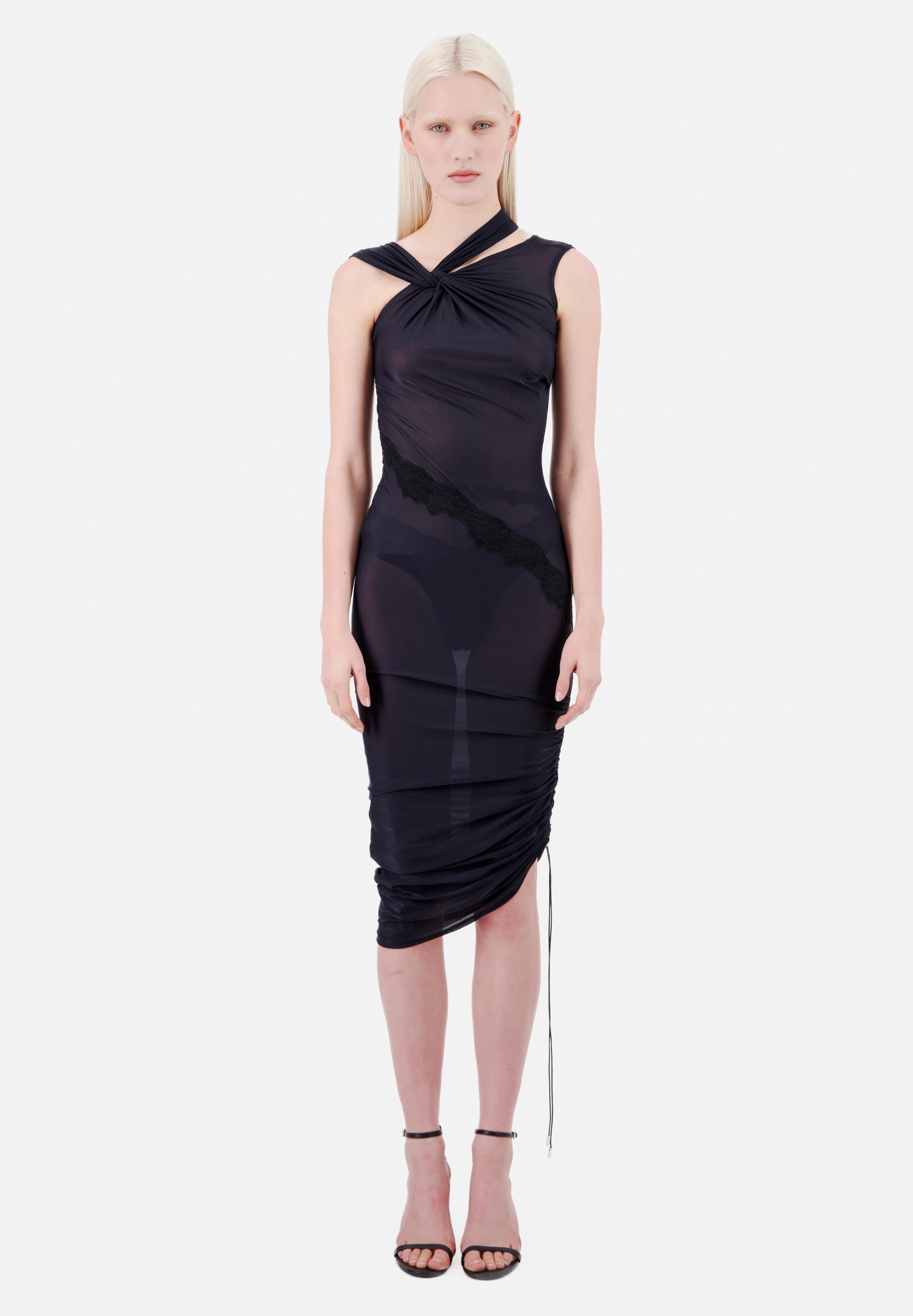 Cotton Jersey Asymmetric Dress