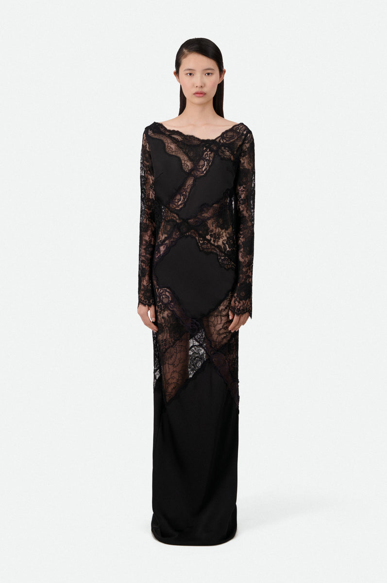 LACE INLAY MAXI DRESS (1320 €) - Vaillant Studio