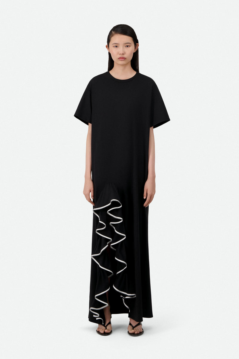 T-SHIRT RUFFLED MAXI DRESS (490€) - Vaillant Studio