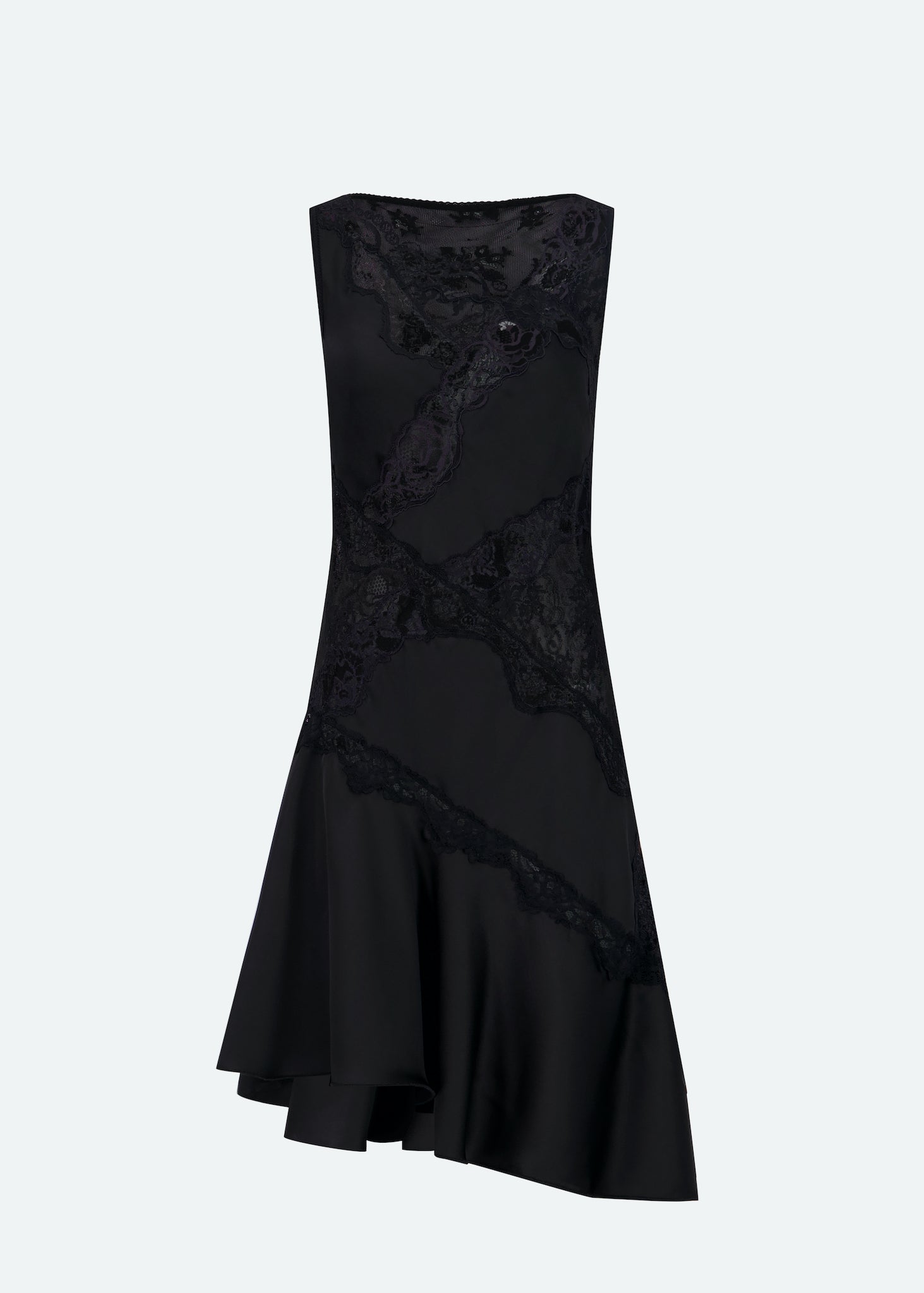 BIAS CUT DRESS W/LACE INLAY - LAST ONE