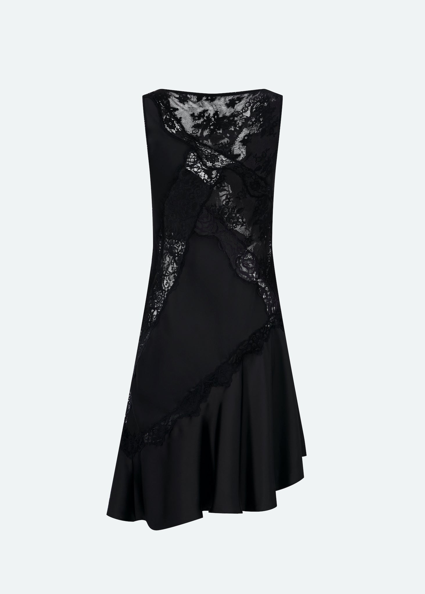 BIAS CUT DRESS W/LACE INLAY - LAST ONE