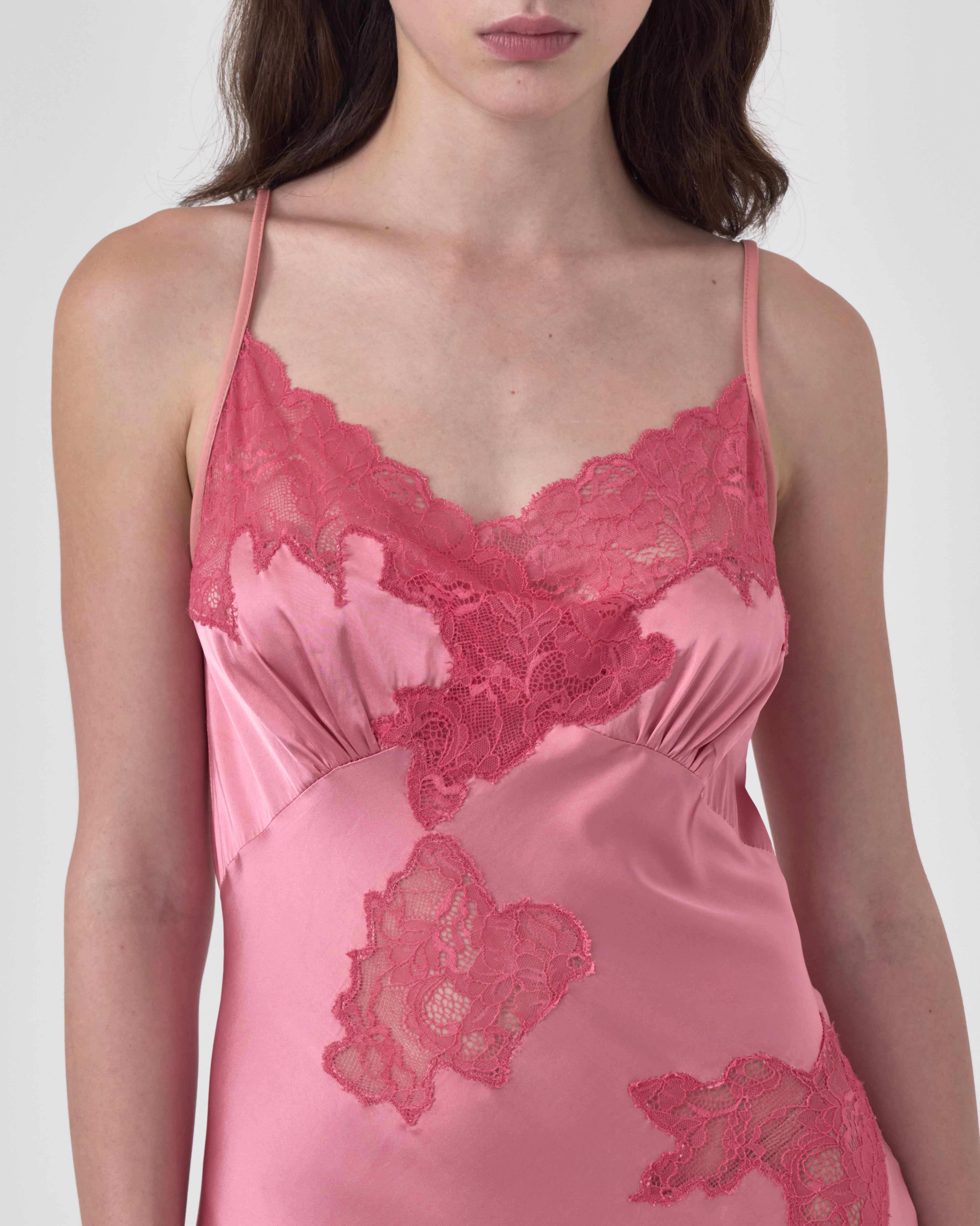 SIGNATURE LACE MINI PINK DRESS – Vaillant Studio