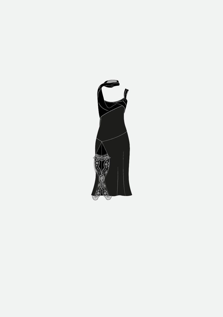DEGAS MIDI DRESS