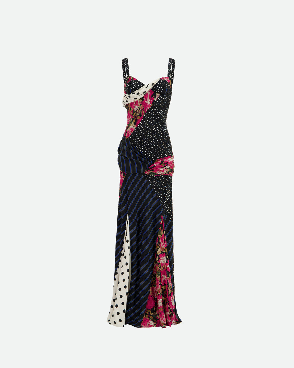 Asymmetric Patchwork Dress