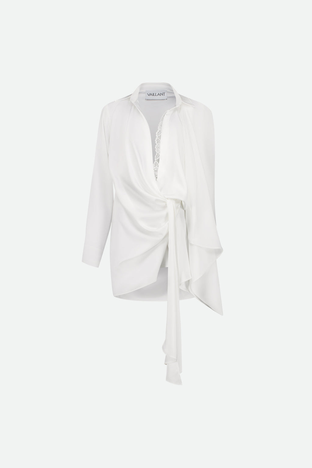 DRAPED SHIRT STYLE WRAP DRESS -LAST ONE