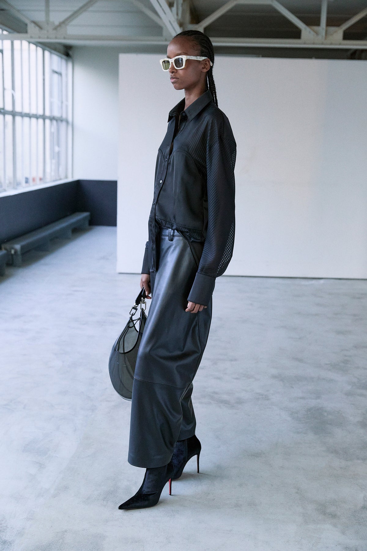 Chiffon Panelled shirt