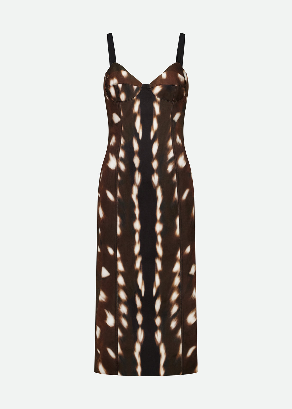 BUSTIER BODYCON MIDI DRESS