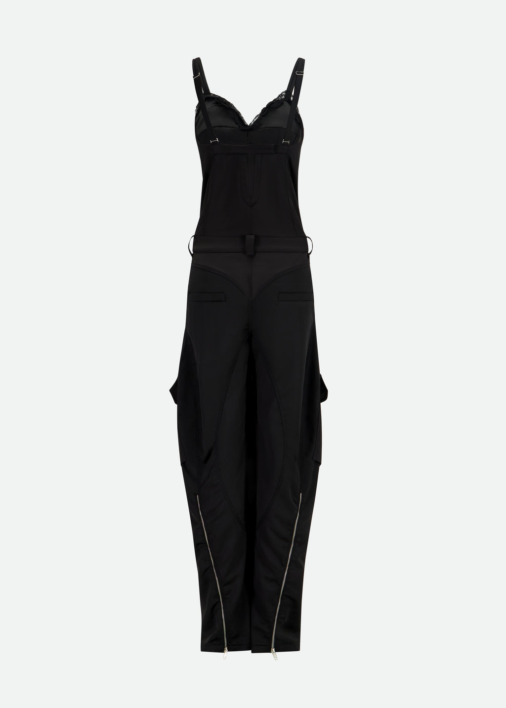 SATIN CARGO JUMPSUIT