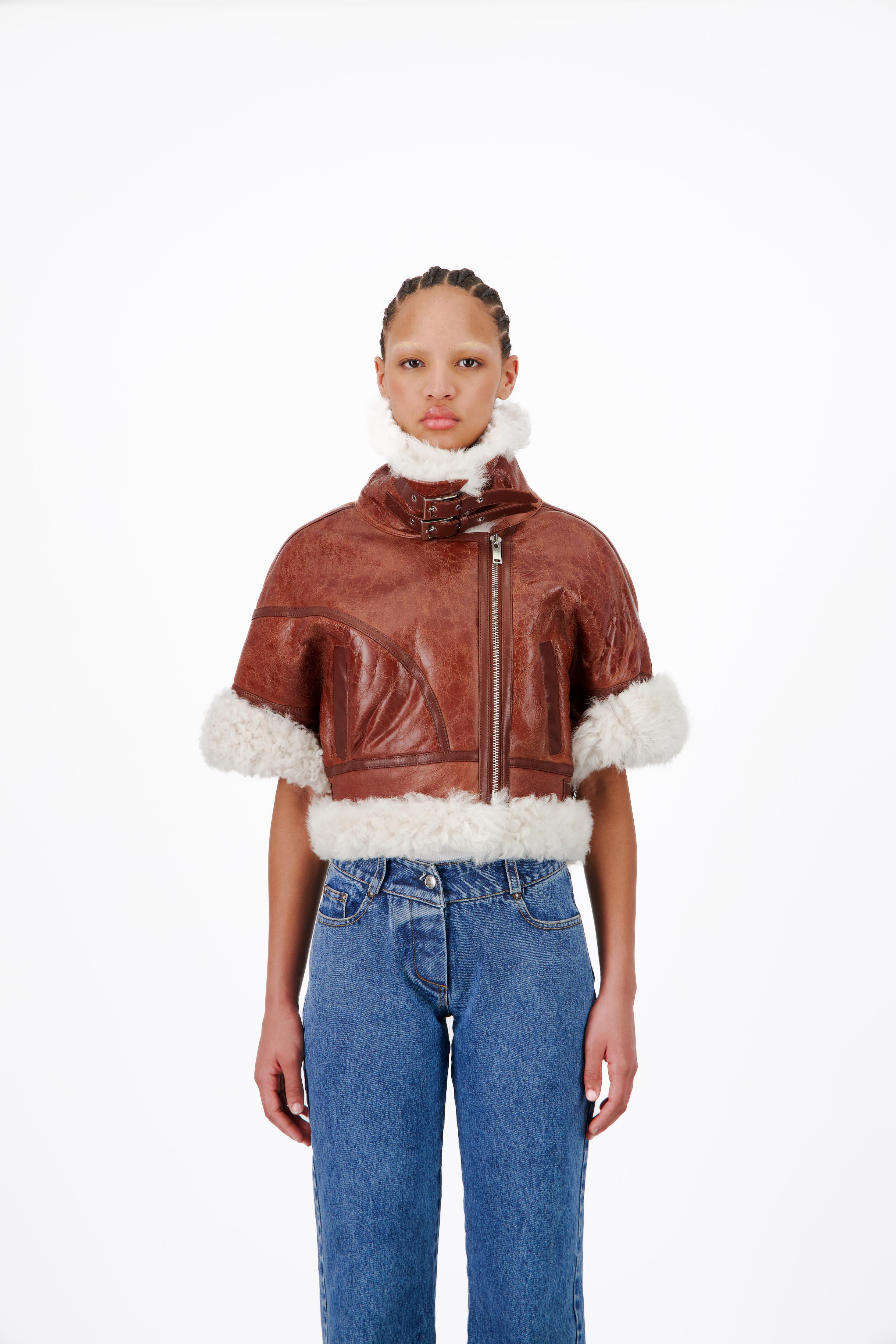 SHORT SLEEVE AVIATOR JACKET (2 300€) - Vaillant Studio