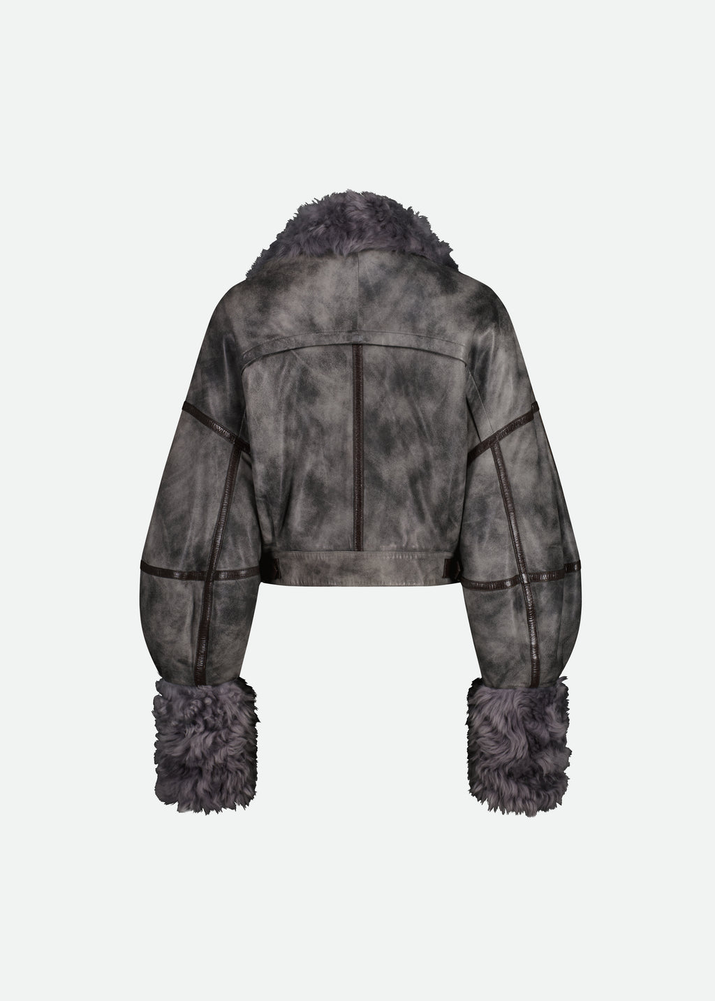 SIGNATURE AVIATOR JACKET IN DISTRESSED LEATHER - LAST ONE