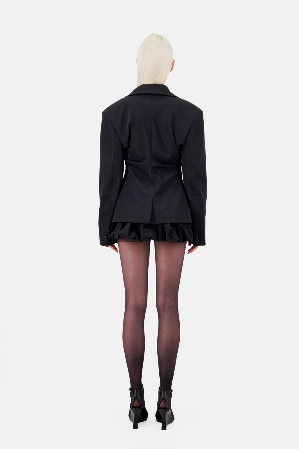 TAILORED JACKET W/ FRONT PLEATS AND ZIPPER DETAIL - Vaillant Studio