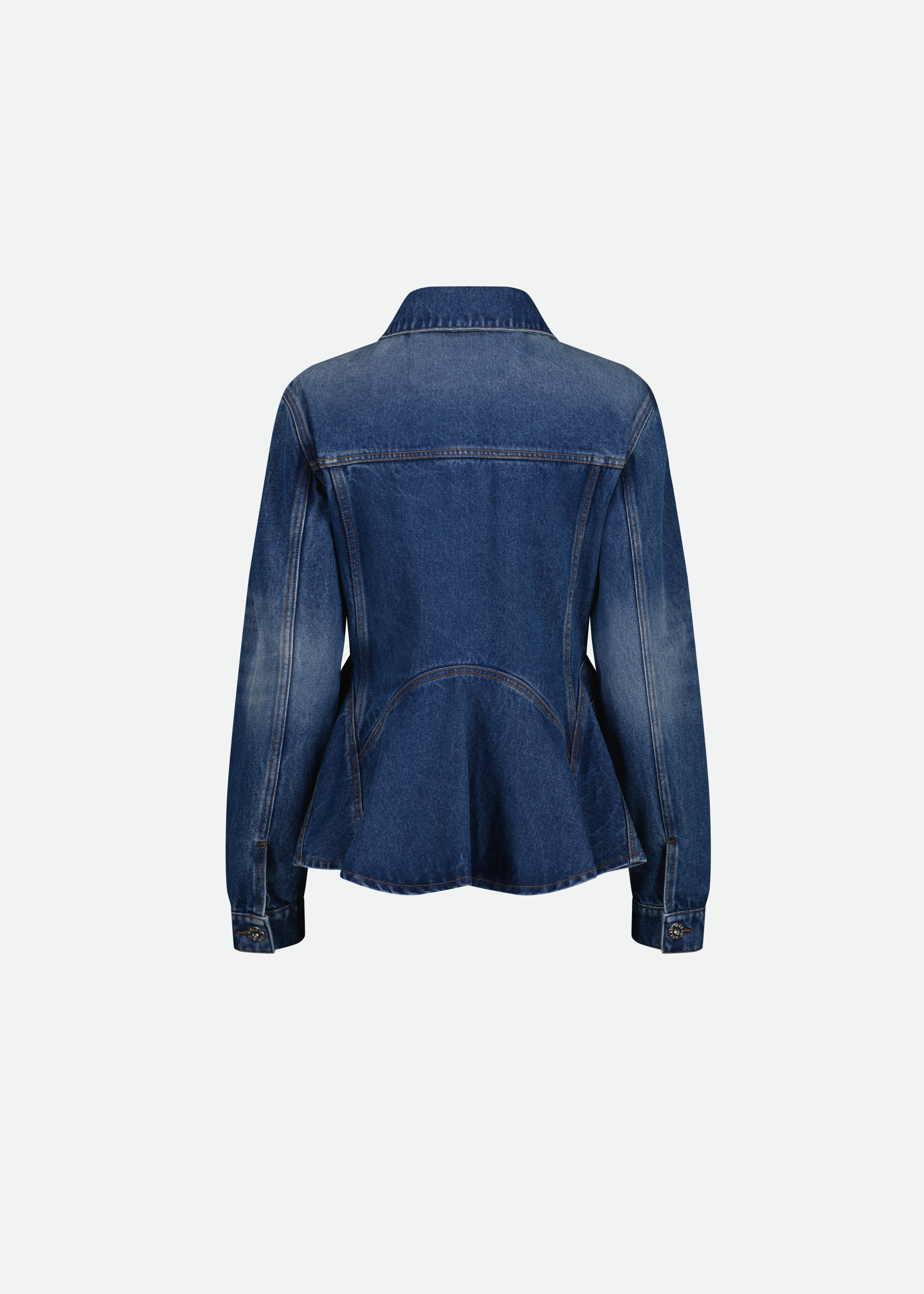 PEPLUM DENIM JACKET – Vaillant Studio