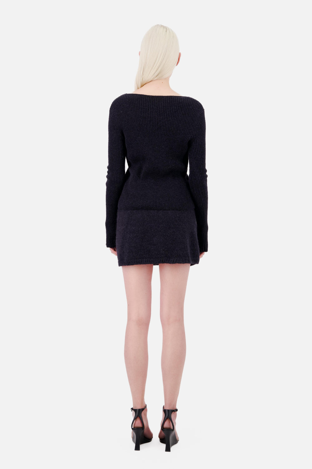 MINI KNIT SKIRT WITH LACE DETAIL - Vaillant Studio