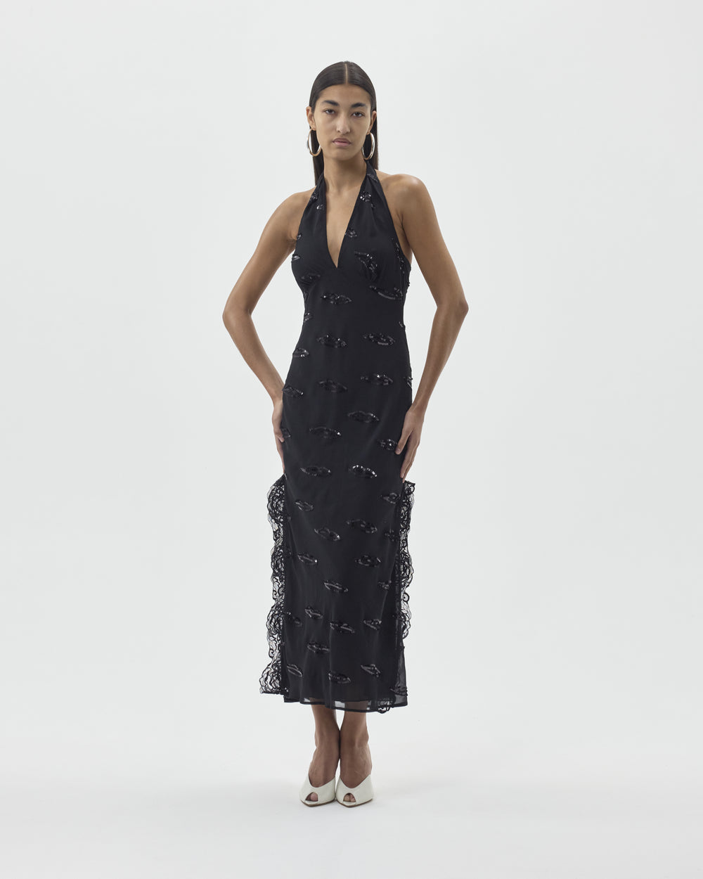 TANGO DRESS LIPS EMBROIDERY