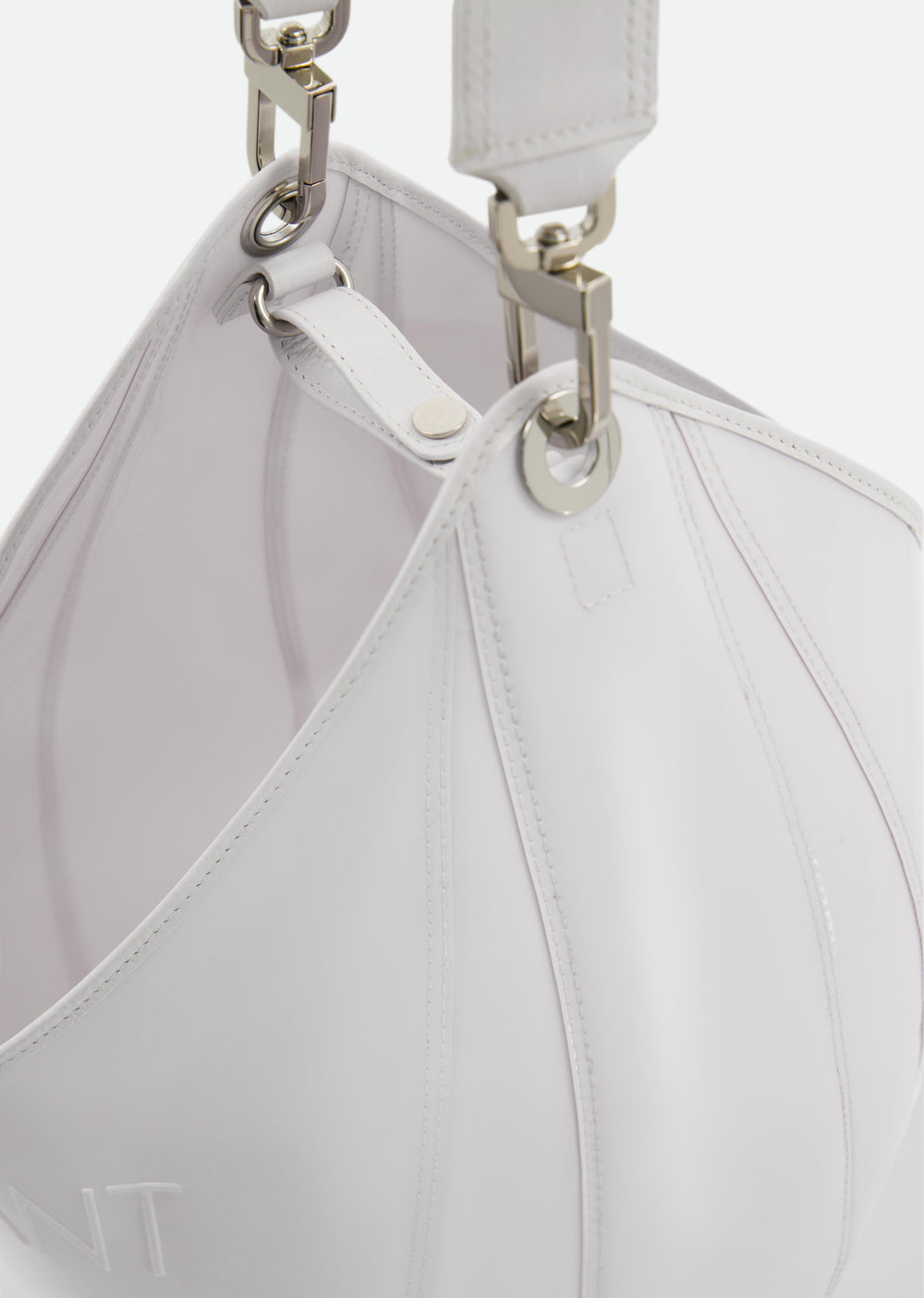 TRANSPARENT BUCKET BAG WITH LEATHER HANDLE -  SS25 Runway Pre-Order - Delivery FEBRUARY 25 - Vaillant Studio