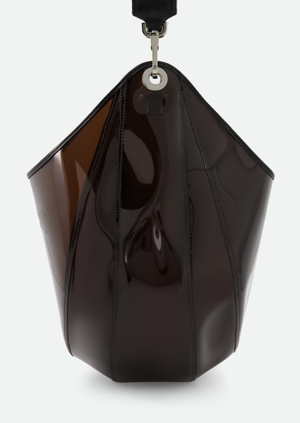 TRANSPARENT BUCKET BAG WITH LEATHER HANDLE - SS25 Runway Pre-Order-Delivery FEBRUARY 25 - Vaillant Studio