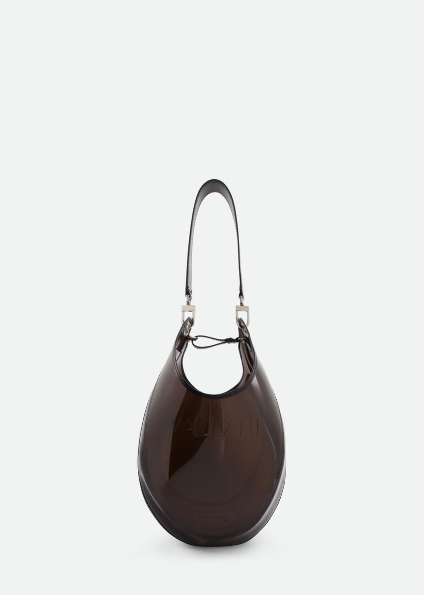 TRANSPARENT BUCKET BAG WITH LEATHER HANDLE - SS25 Runway Pre-Order-Delivery FEBRUARY 25 - Vaillant Studio