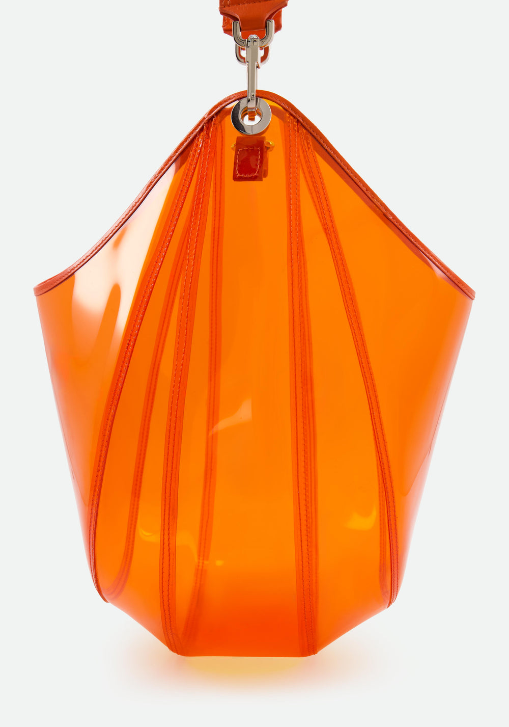 TRANSPARENT BUCKET BAG WITH LEATHER HANDLE - SS25 Runway Pre-Order - Delivery FEBRUARY 25 - Vaillant Studio