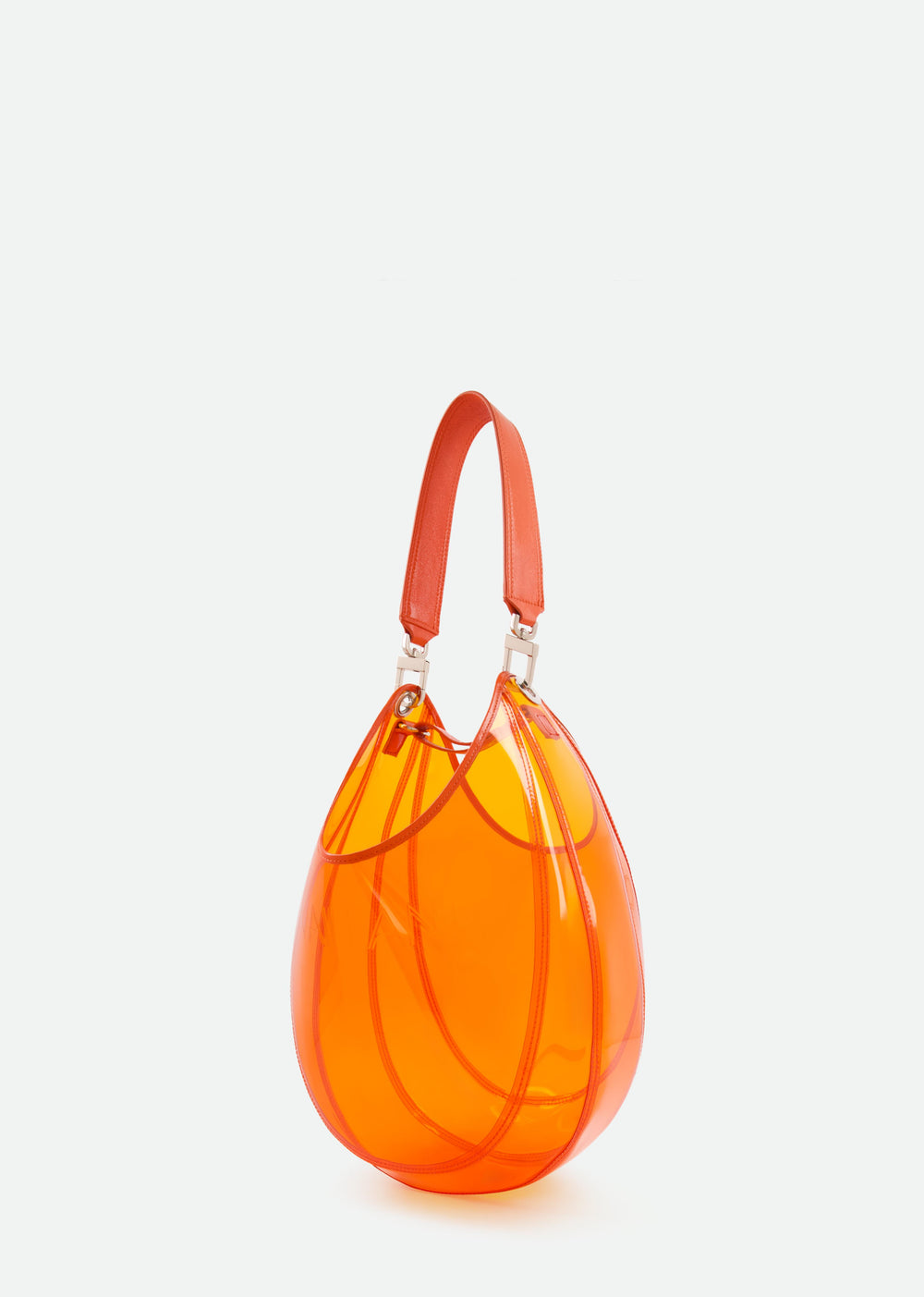 TRANSPARENT BUCKET BAG WITH LEATHER HANDLE - SS25 Runway Pre-Order - Delivery FEBRUARY 25 - Vaillant Studio