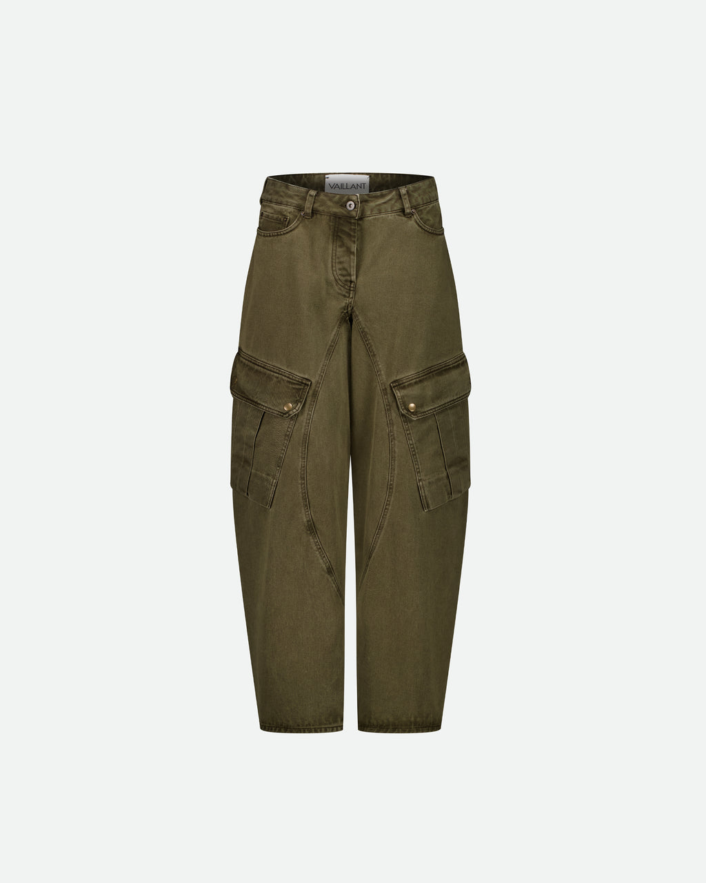 Denim Khaki Cargo Pants - LAST ONE