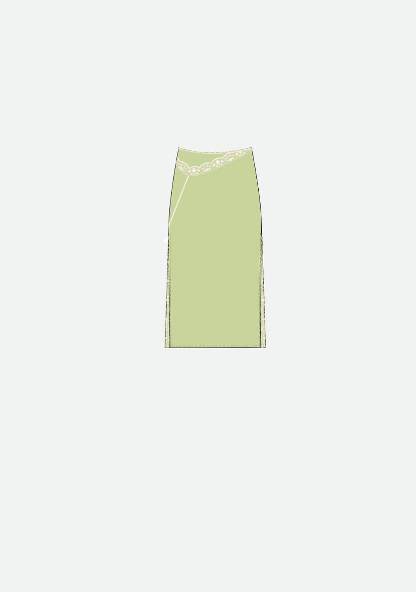 ATTITUDE MIDI SKIRT