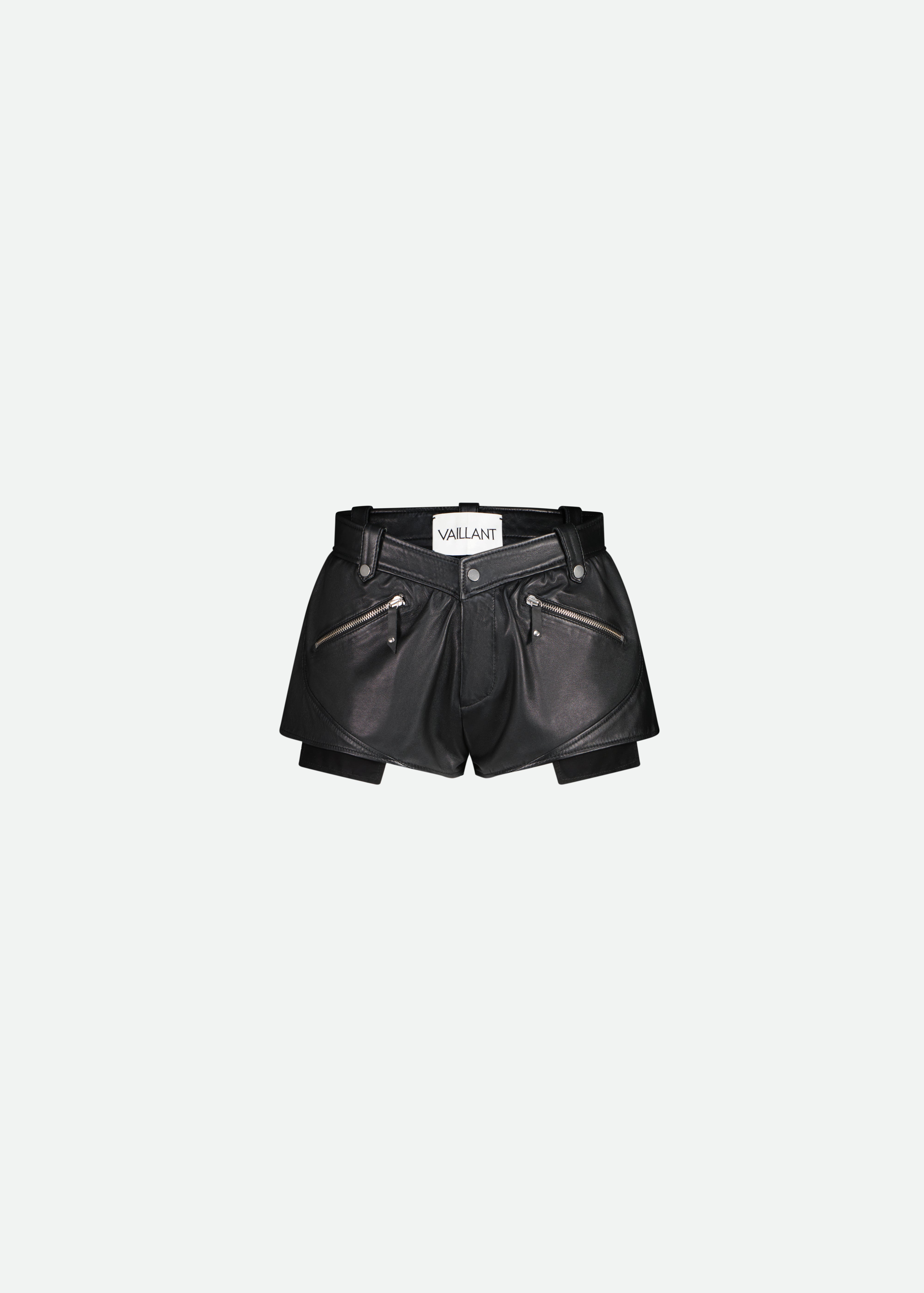 LEATHER BIKER MINI SHORTS - LAST ONE – Vaillant Studio