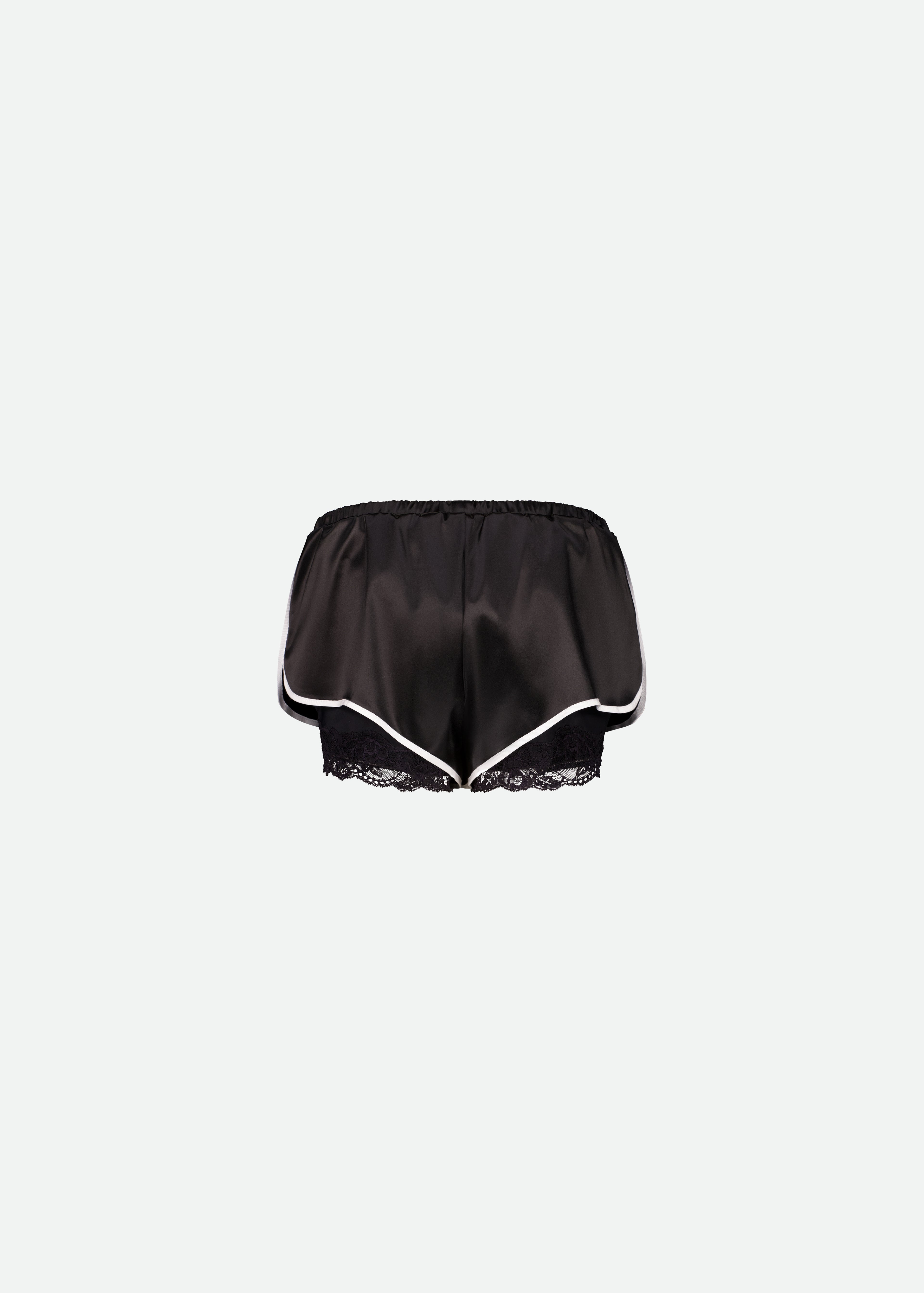SATIN BOXER MINI SHORTS
