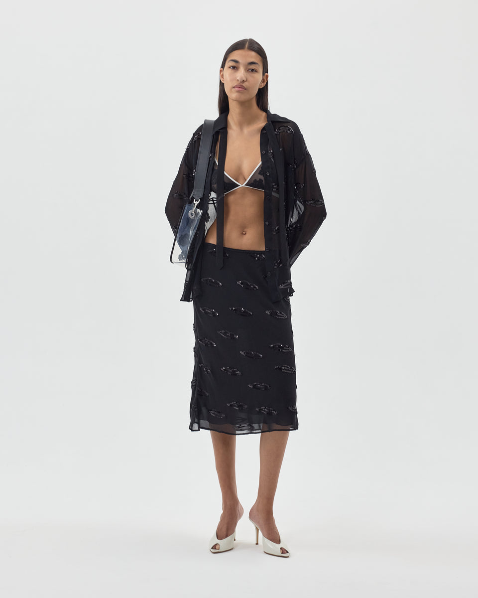 LIPS MIDI SKIRT