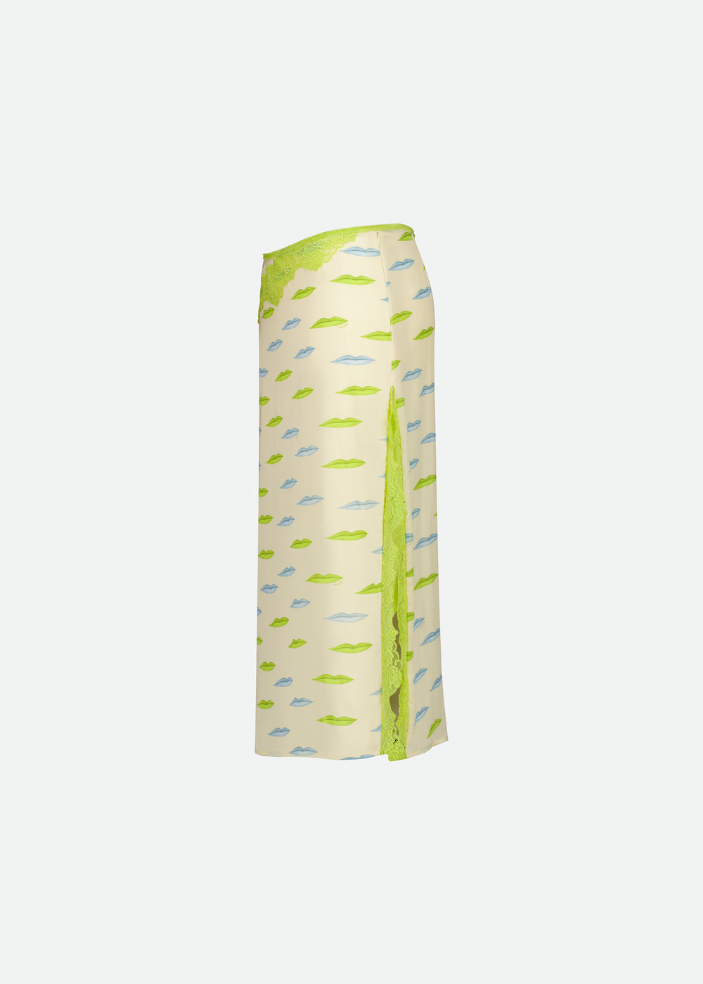 ATTITUDE MIDI SKIRT LIPS PRINT