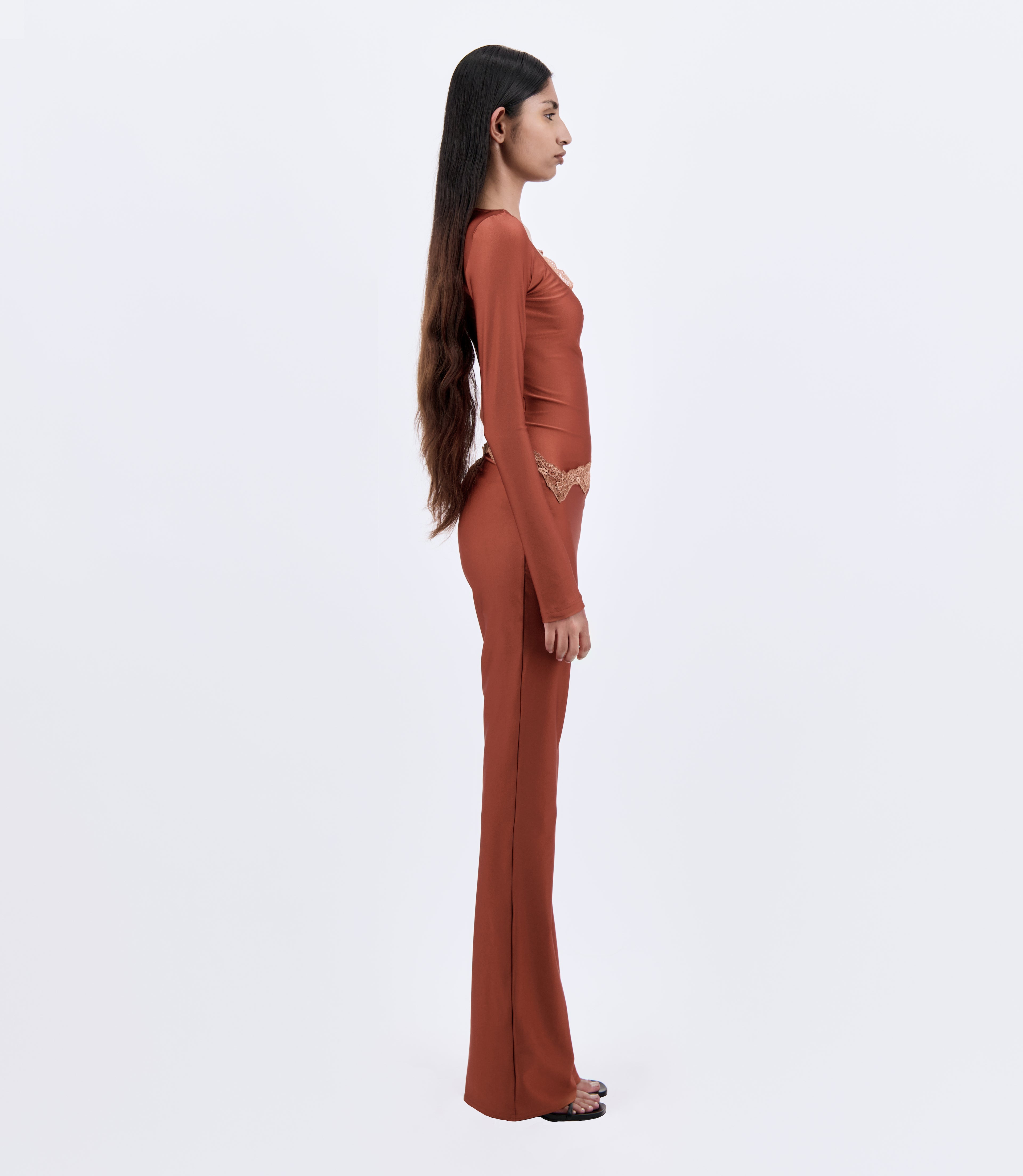 VAILLANT SIGNATURE LEGGINGS WITH LACE TRIM WAIST - 3 Left - Vaillant Studio
