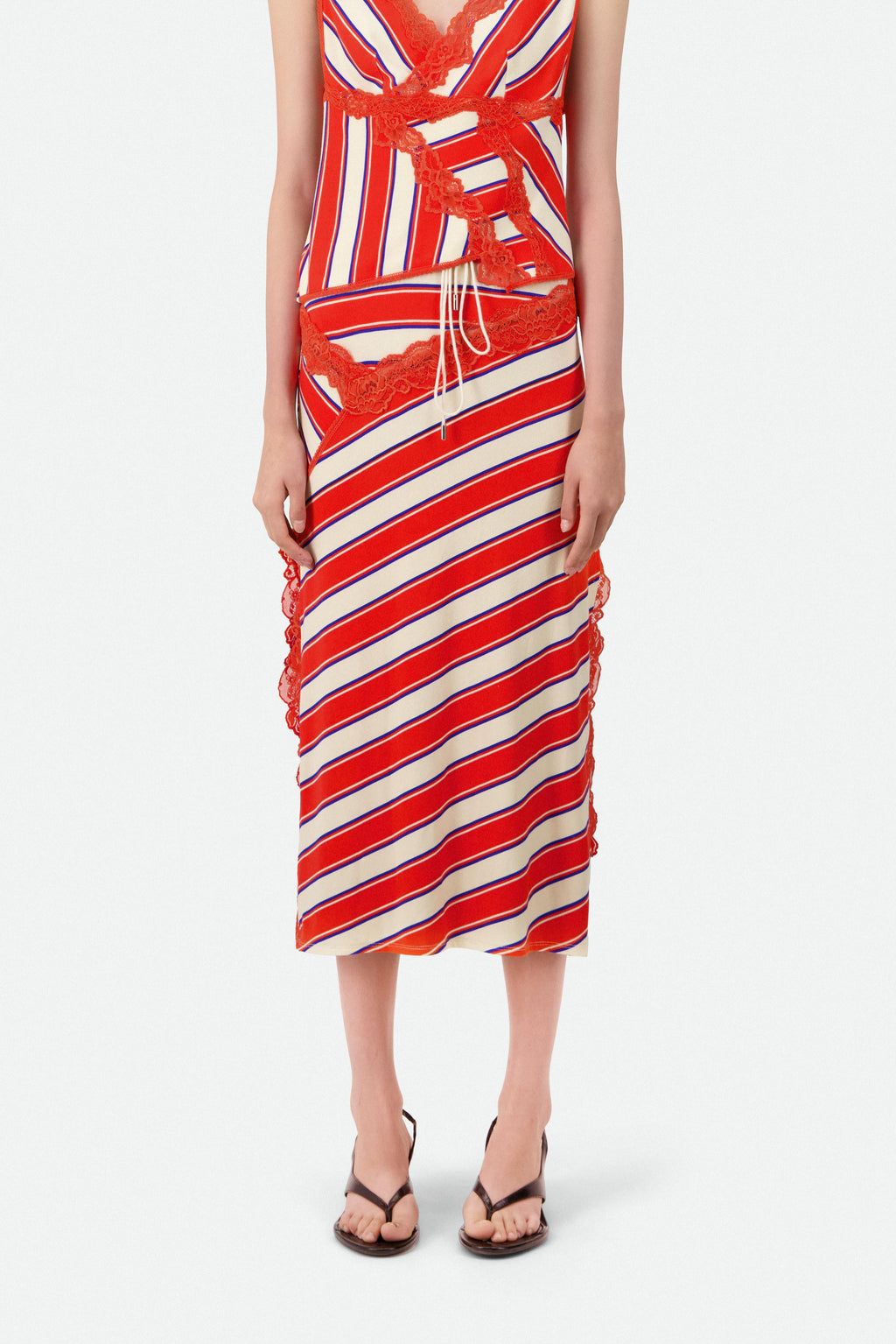 STRIPED MIDI SKIRT (420€) - Vaillant Studio
