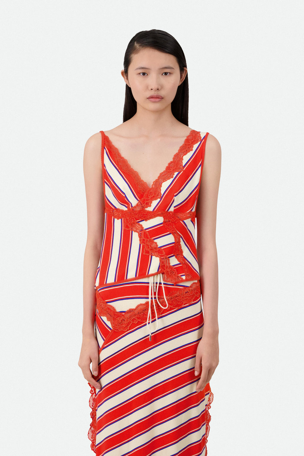 SIGNATURE ASYMMETRIC STRIPE TANK TOP (290€) - Vaillant Studio