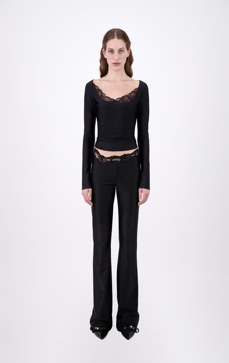 Vaillant Signature Leggings With Lace Trim Waist - Vaillant Studio