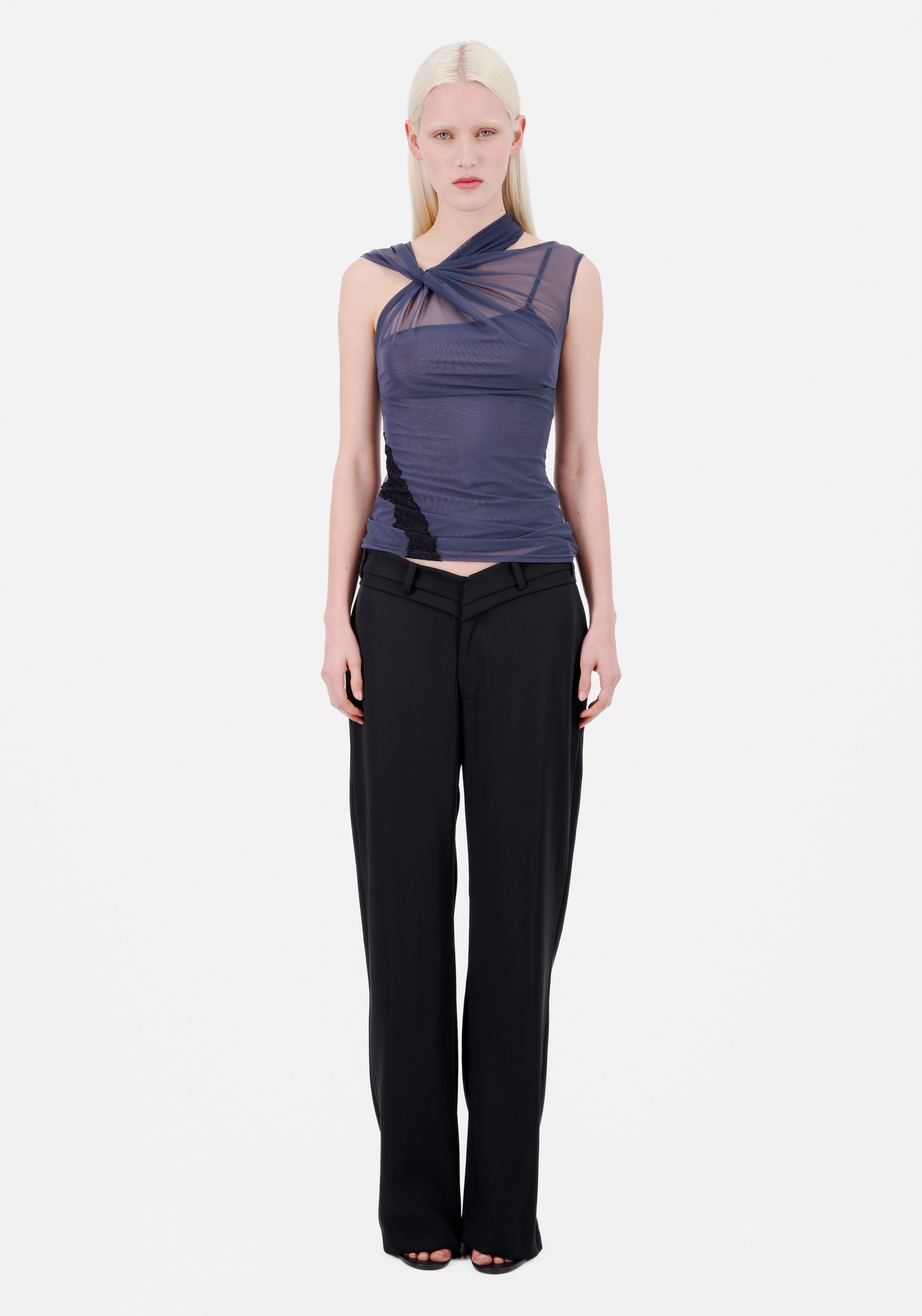 V- Shape Waist Tailored Trousers - 4 left - Vaillant Studio